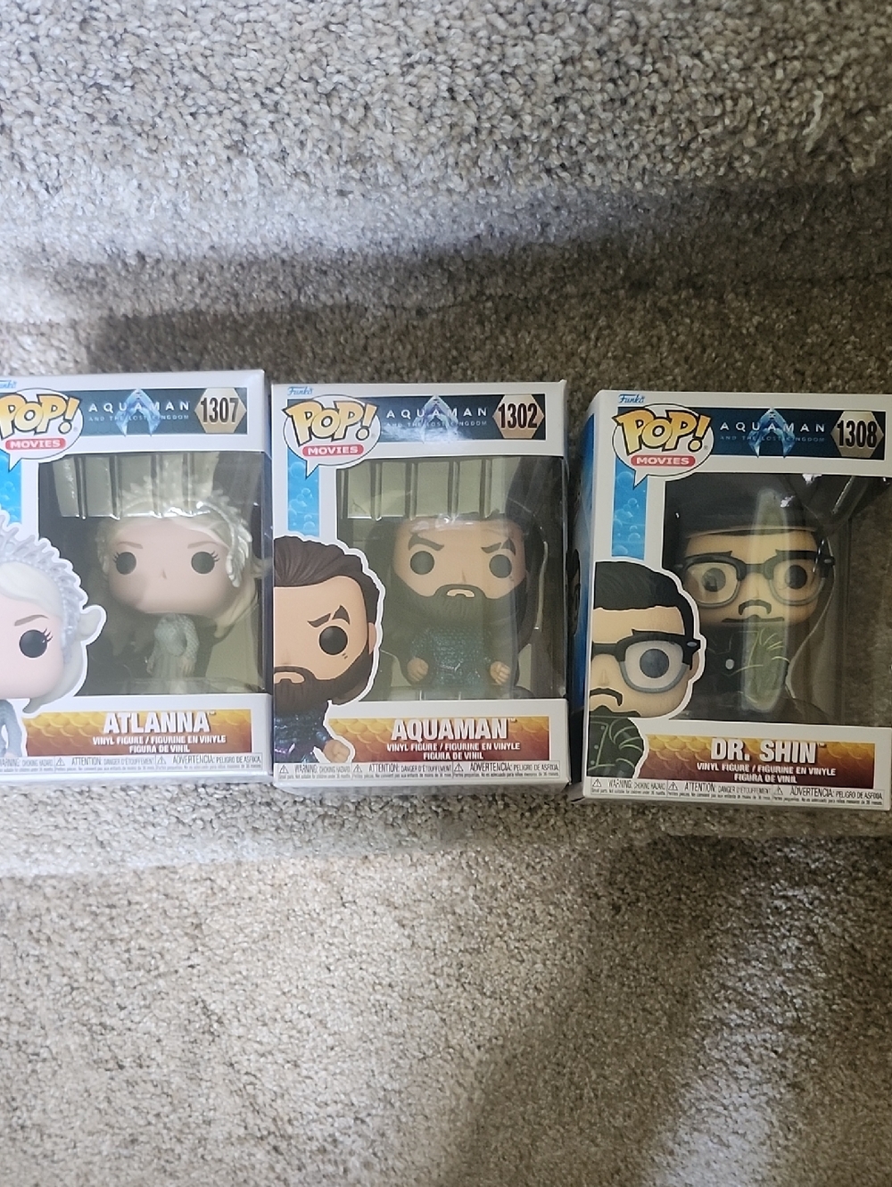 Funko Pop! Aquaman, Atlanna & Dr. Shin Vinyl Figures -